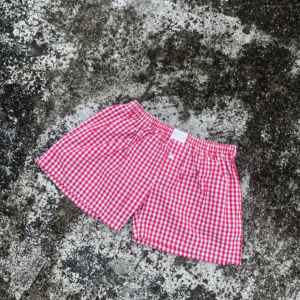 Vintage Checked Boxer - Red