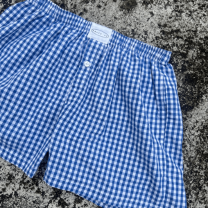 Vintage Checked Boxer - Blue