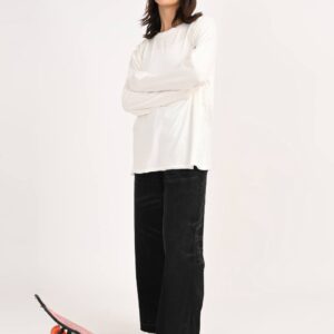 OFF WHITE SOLID FULL SLEELE TEE