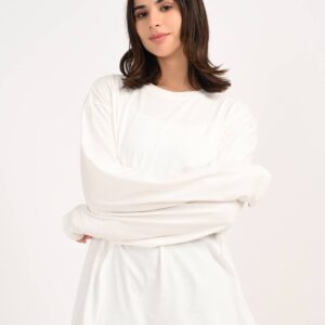 OFF WHITE SOLID FULL SLEELE TEE