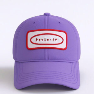 Embroidery violet cap