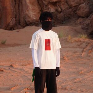 Oversized off white Spider print overlock tee