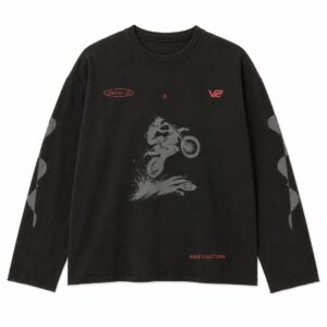 V12 × Davis Jr Full Sleeve Biker Tee
