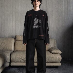 V12 full sleeve biker tee