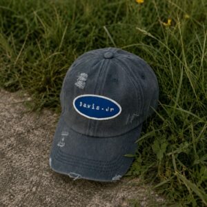Distressed Blue Cap