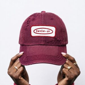 Archive Distressed Cap – Burgundy
