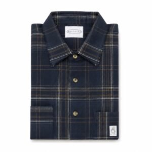 Vintage plaid raw edge shirt