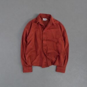 Burnt orange linen shirt